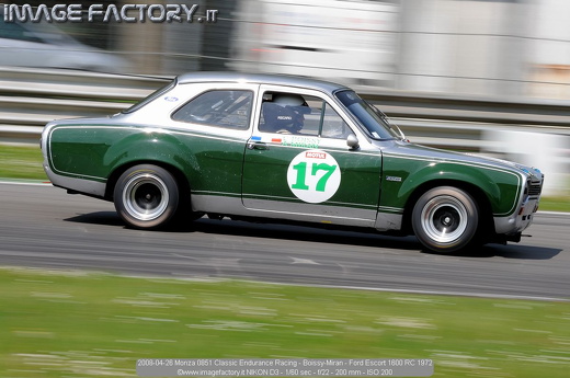 2008-04-26 Monza 0851 Classic Endurance Racing - Boissy-Miran - Ford Escort 1600 RC 1972